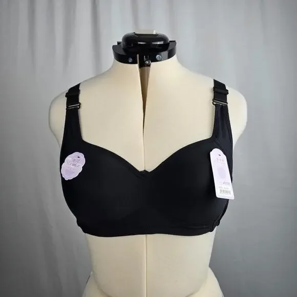 Daisiying Wireless Padded Bra Women's 42 / 2 Pack Black & Pink NWT - Picture 2 of 16